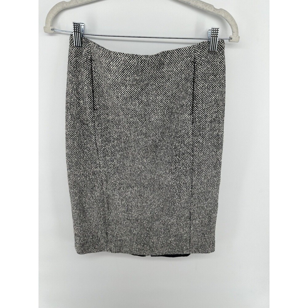 J Crew Womens Skirt Pencil Tweed Wool Size 6